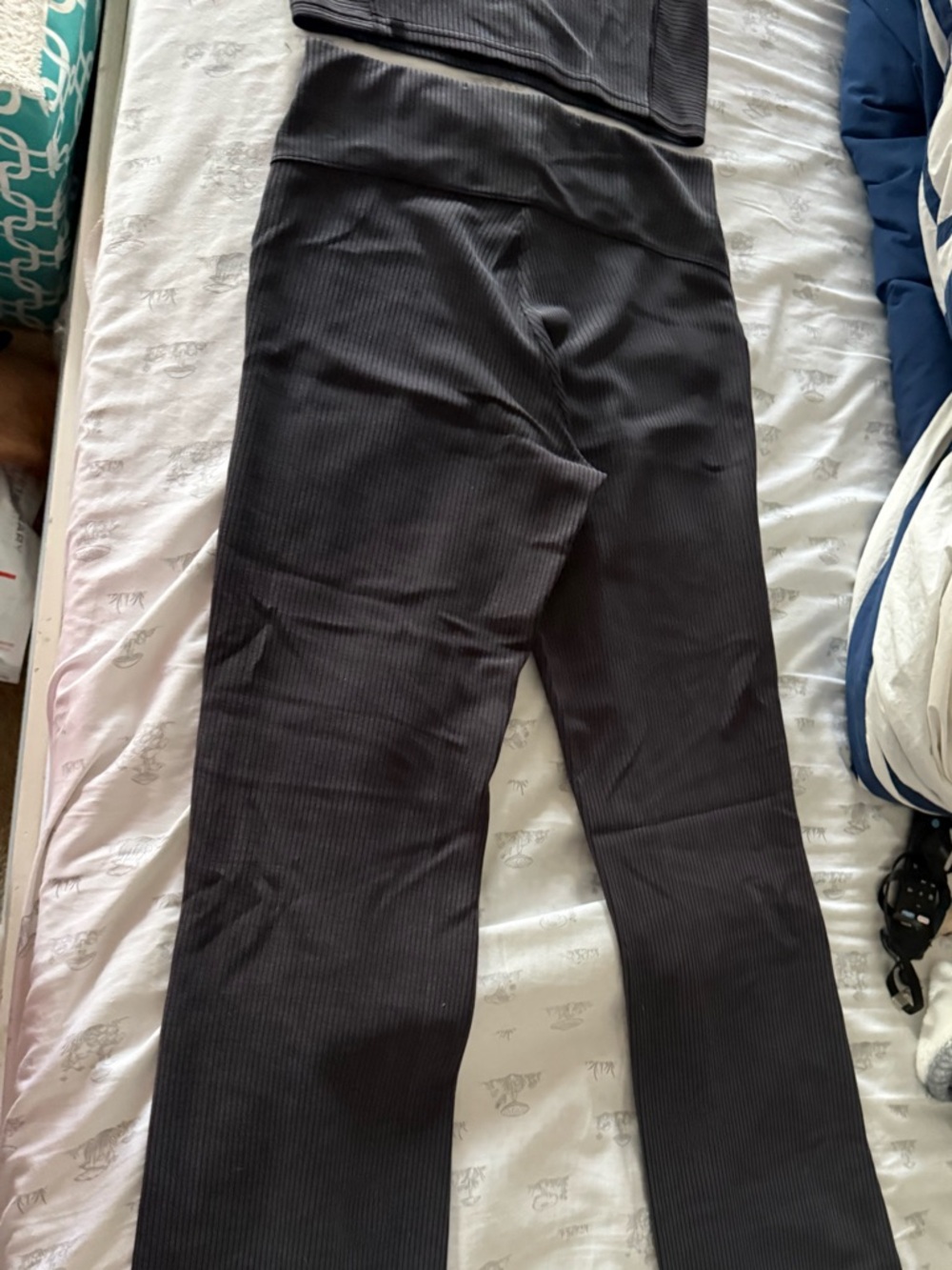 Lululemon Ribbed Softstreme Cropped Tank Top and Ribbed Softstreme Flared Pant - Picture 7 of 9